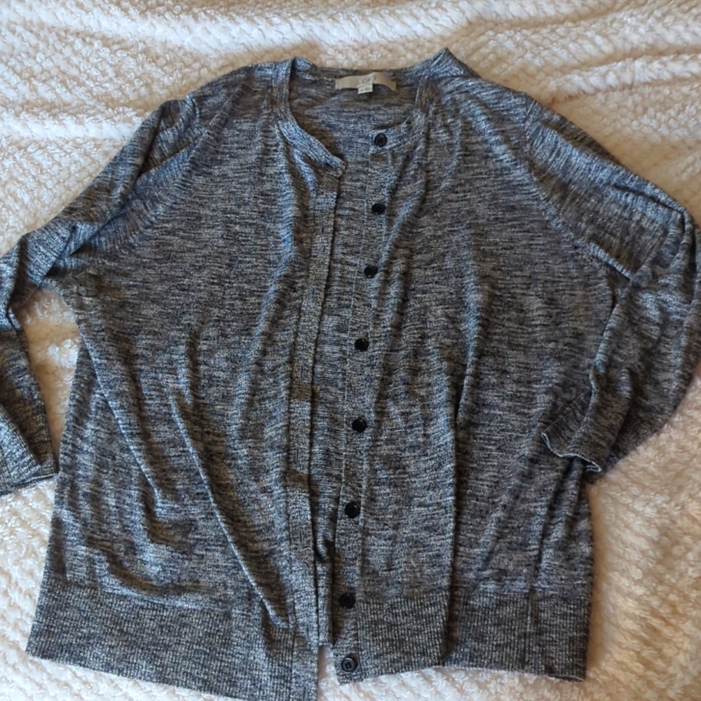 LOFT Grey Cardigan